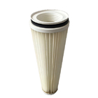 Industrial Cylindrical Dust Collector Filter PTFE Film Antistatic 100 Micron